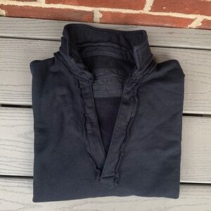 Frank & Eileen Patrick Popover Henley in Triple Fleece